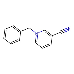 Pyridinium, 3-cyano-1-(phenylmethyl)- structure
