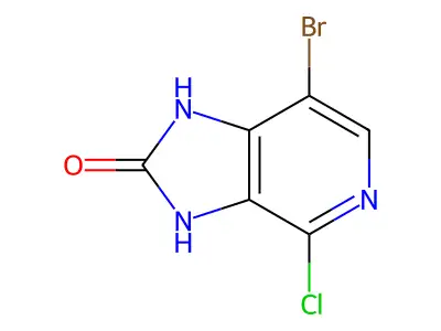7-bromo-4-chloro-1H,2H,3H-imidazo[4,5-c]pyridin-2-one structure
