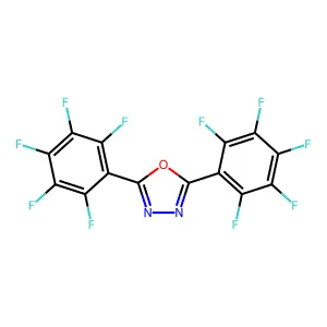 1,3,4-Oxadiazole, 2,5-bis(pentafluorophenyl)- structure
