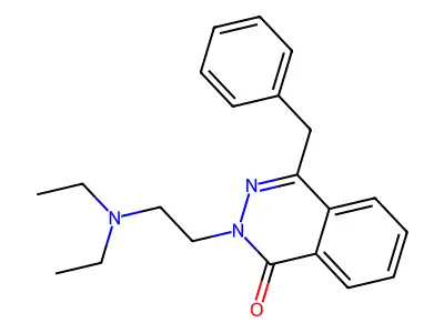 2-[2-(Diethylamino)ethyl]-4-(phenylmethyl)-1(2H)-phthalazinone structure