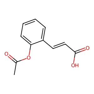 3-(2-(Acetyloxy)phenyl)-2-propenoic acid structure