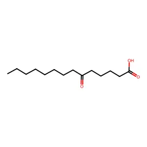 6-Oxotetradecanoic acid structure