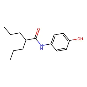 Valeranilide, 4'-hydroxy-2-propyl- structure