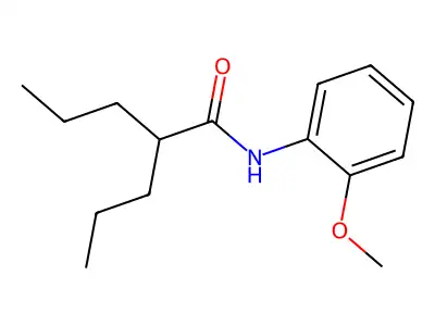 N-(2-methoxyphenyl)-2-propylpentanamide structure