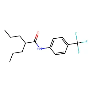 p-Valerotoluidide, 2-propyl-alpha,alpha,alpha-trifluoro- structure