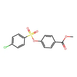 Methyl 4-{[(4-chlorophenyl)sulfonyl]oxy}benzoate structure