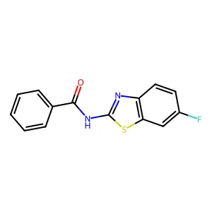 N-(6-fluoro-1,3-benzothiazol-2-yl)benzamide structure