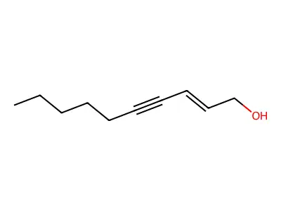 2-癸烯-4-炔-1-醇 structure