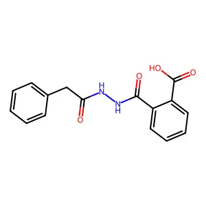2-[[(2-Phenylacetyl)amino]carbamoyl]benzoic acid structure