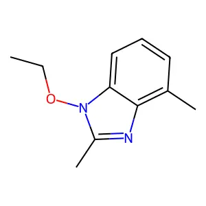 1-Ethoxy-2,4-dimethylbenzimidazole structure