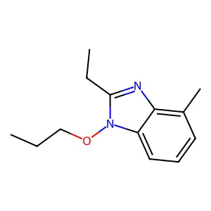 2-Ethyl-4-methyl-1-propoxybenzimidazole structure