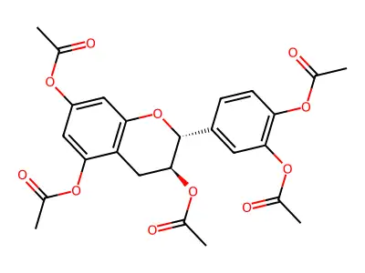 Catechin Pentaacetate structure