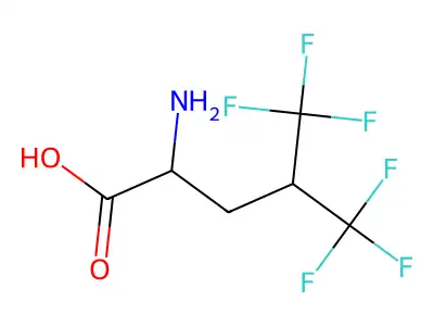 2-amino-5,5,5-trifluoro-4-(trifluoromethyl)pentanoic Acid structure