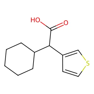 α-环己基噻吩-3-乙酸 structure