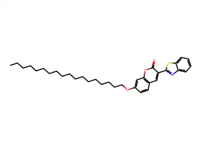 3-(2-Benzothiazolyl)-7-octadecyloxycoumarin structure