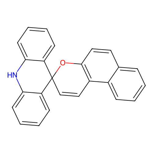 10H-spiro[acridine-9,3'-benzo[f]chromene] structure