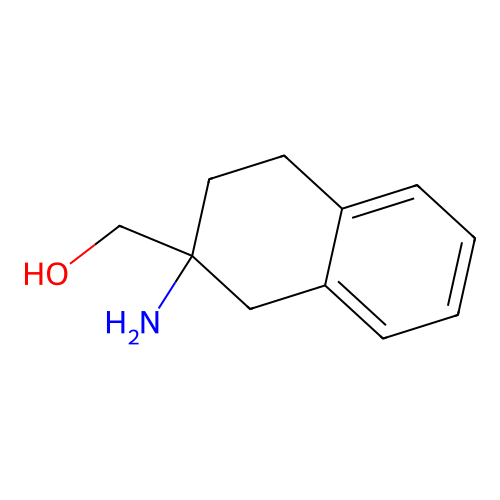 2-Amino-2-hydroxymethyl-1,2,3,4-tetrahydronaphthaiene structure