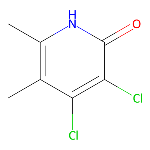 3,4-dichloro-5,6-dimethyl-2(1H)-pyridinone structure