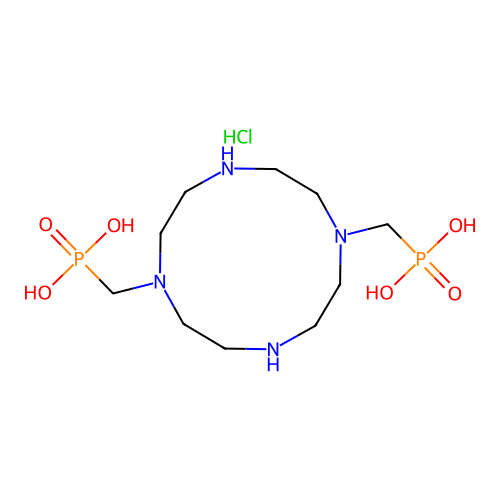 1,7,10-Tetraazacyclododecane-1,7-bis(methanephosphonicacid) structure