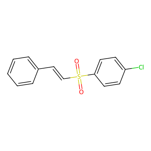 1-Chloro-4-(((1E)-2-phenylethenyl)sulfonyl)benzene structure