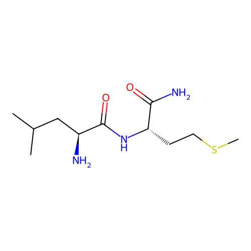 H-Leu-Met-NH2 structure
