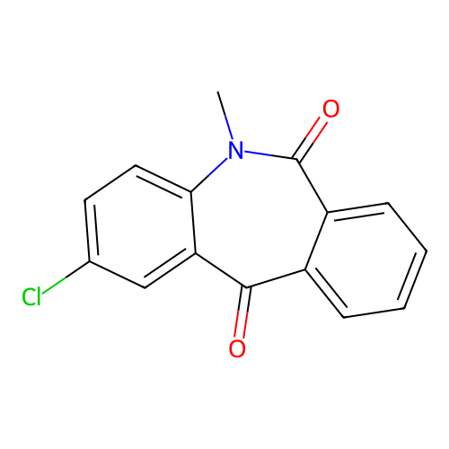2-Chloro-5-methylbenzo[c][1]benzazepine-6,11-dione structure