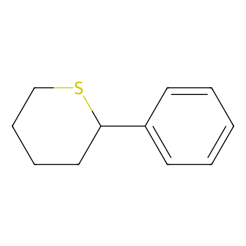 2-phenyltetrahydro-2H-thiopyran structure