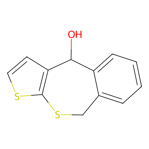 4,9-Dihydrothieno[2,3-c][2]benzothiepin-4-ol structure