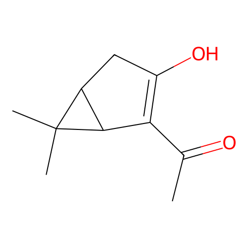 1-(3-Hydroxy-6,6-dimethyl-2-bicyclo[3.1.0]hex-2-enyl)ethanone structure