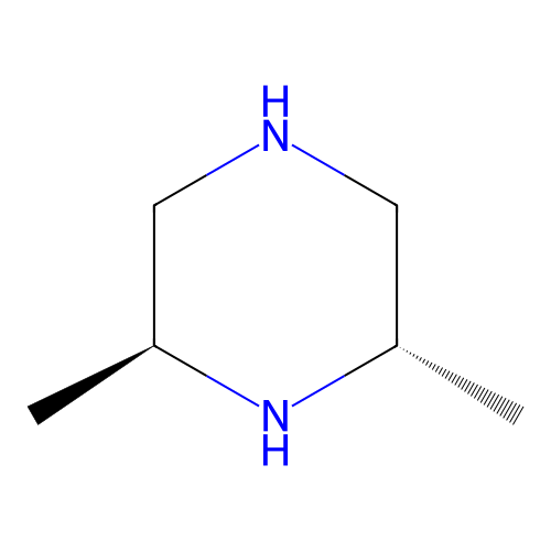 (2S,6S)-2,6-dimethylpiperazine structure