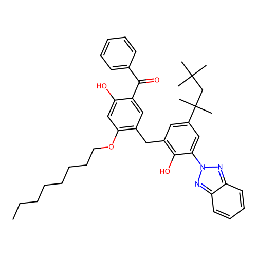 [5-[[3-(2H-Benzotriazol-2-yl)-2-hydroxy-5-(1,1,3,3-tetramethylbutyl)phenyl]methyl]-2-hydroxy-4-(octyloxy)phenyl]phenylmethanone structure