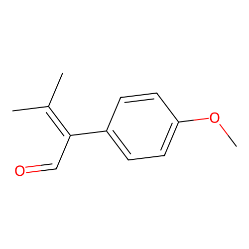 2-(4-Methoxyphenyl)-3-methylbut-2-enal structure