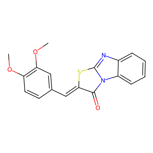 2-(3,4-Dimethoxybenzylidene)benzo[4,5]imidazo[2,1-b]thiazol-3(2H)-one structure