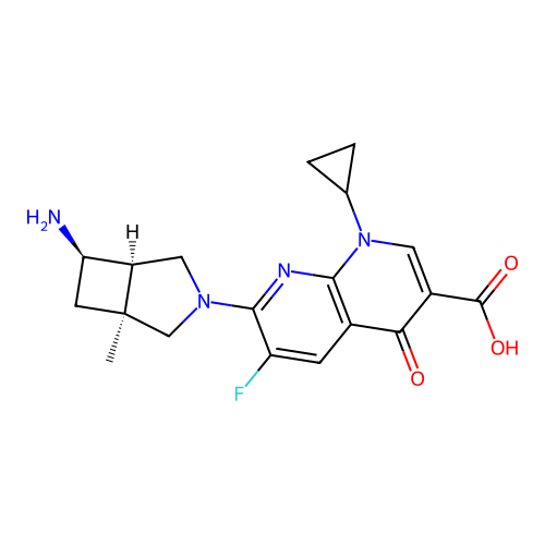 Ecenofloxacin structure