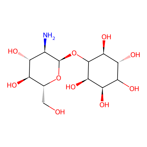 6-(alpha-D-glucosaminyl)-1D-myo-inositol structure