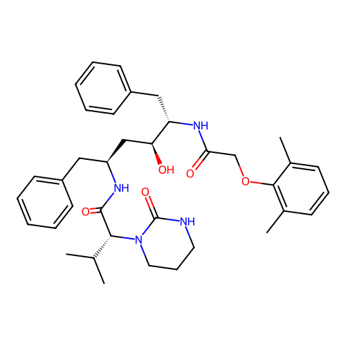 Lopinavir, D-valine diastereomer- structure