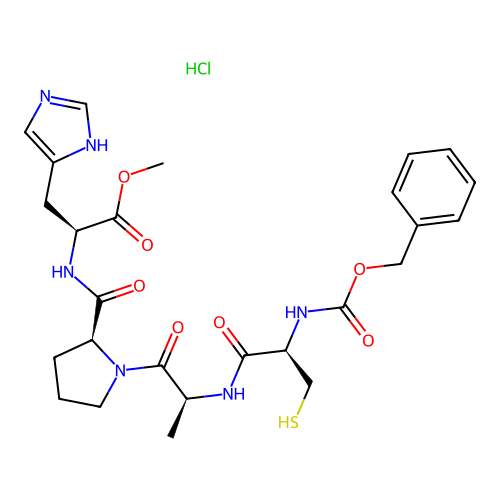 Z-Cys-ala-pro-his-ome structure