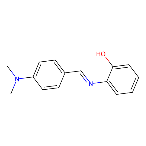 o-(p-(Dimethylamino)benzylideneamino)phenol structure