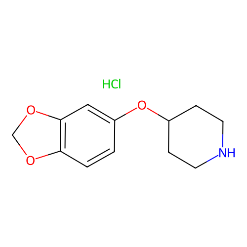 4-(1,3-Benzodioxol-5-yloxy)piperidine hydrochloride structure