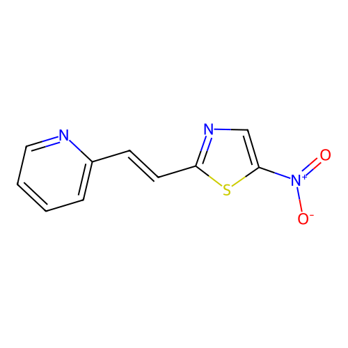5-Nitro-2-(2-pyridin-2-ylethenyl)-1,3-thiazole structure