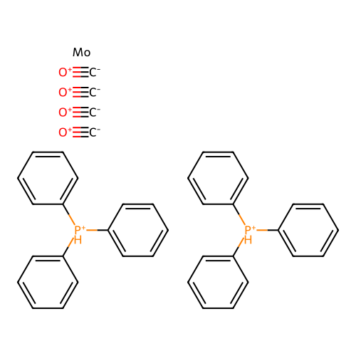 Molybdenum,tetracarbonylbis(triphenylphosphine)- structure