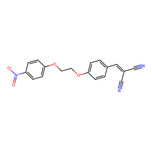 {4-[2-(4-Nitrophenoxy)ethoxy]benzylidene}propanedinitrile structure
