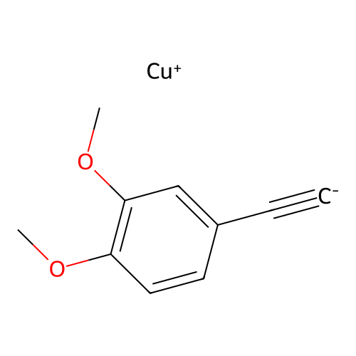 ((3,4-Dimethoxyphenyl)ethynyl)copper structure