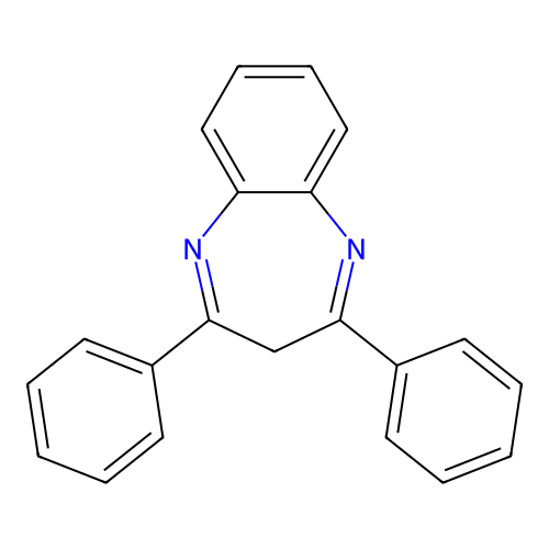 2,4-Diphenyl-3H-1,5-benzodiazepine structure