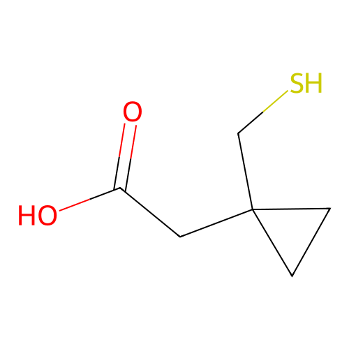 1-(Mercaptomethyl)cyclopropaneacetic acid structure