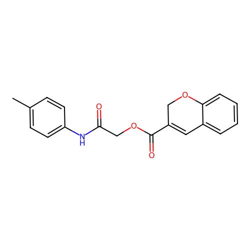 2-Oxo-2-(p-tolylamino)ethyl 2H-chromene-3-carboxylate structure