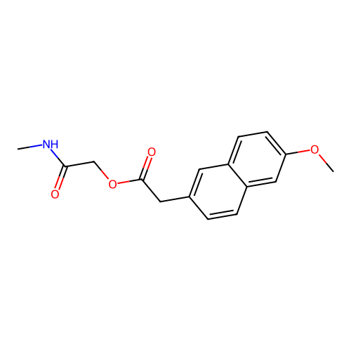 2-(Methylamino)-2-oxoethyl 6-methoxy-2-naphthaleneacetate structure