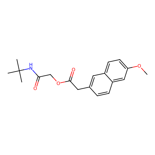 N-t-BuAmCOMe 2-(MeO-2Naphth)ethanoate structure