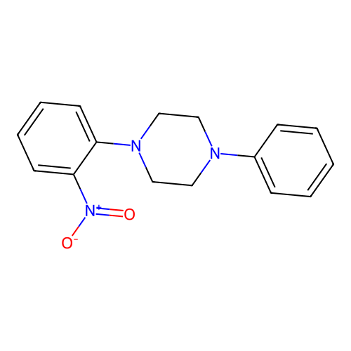 1-(2-Nitrophenyl)-4-phenylpiperazine structure