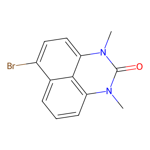 6-bromo-1,3-dimethyl-1H-perimidin-2(3H)-one structure